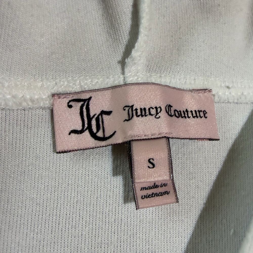 Juicy Couture White Hoodie with Gold Accents - Picture 5 of 6